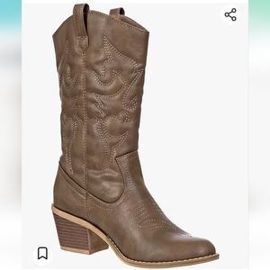 Cowboy Boots 11" Shaft Size 10 Brown.